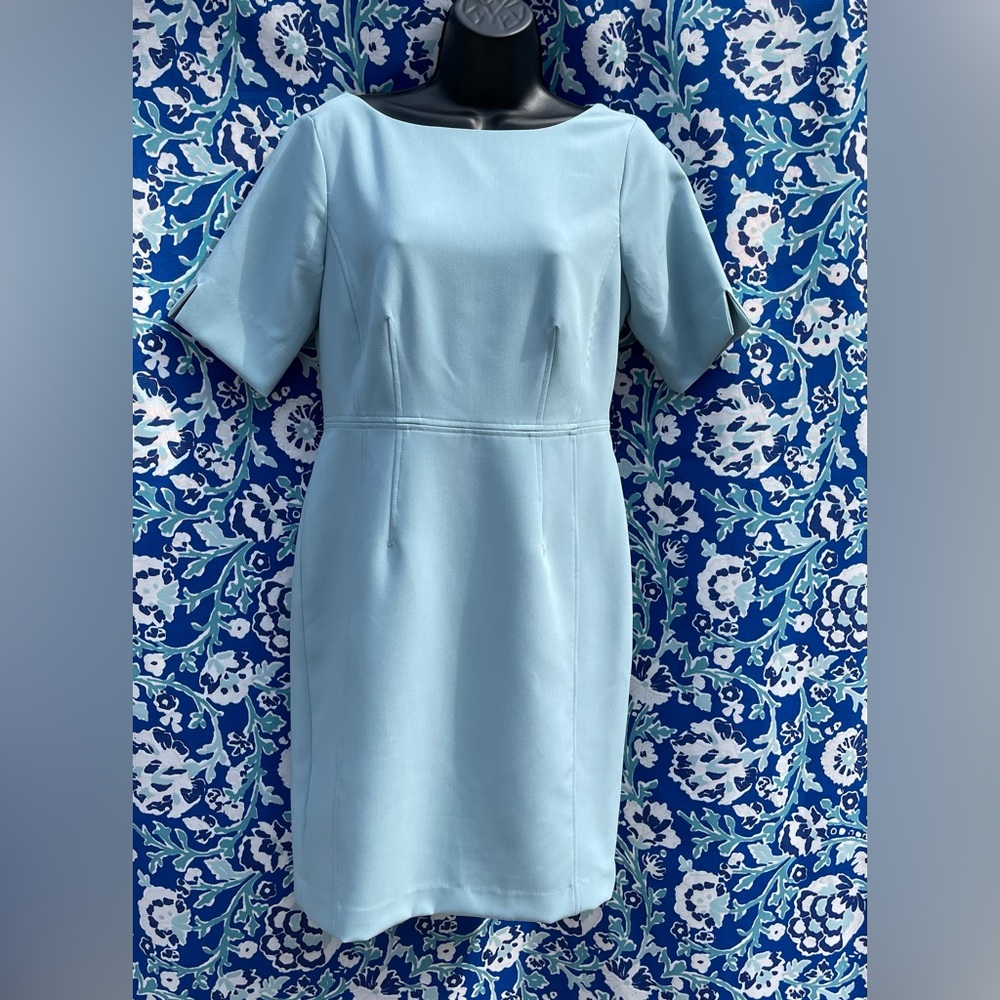 Ann Taylor Factory Light Blue Midi Dress